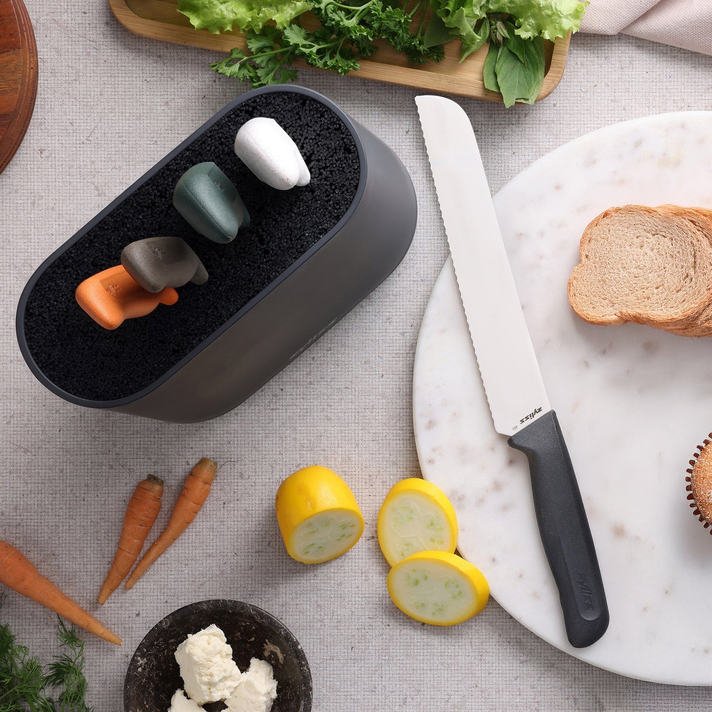 6 Piece Universal Knife Block